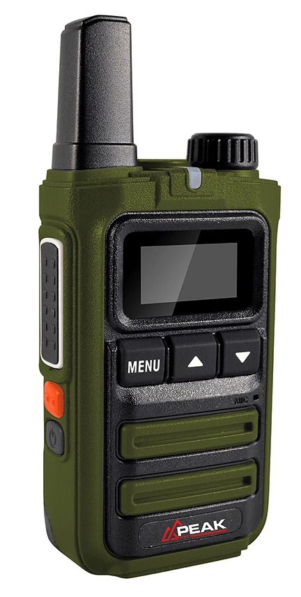 PeakPTT PTT-284G 4G LTE push-to-talk two-way radio front view

