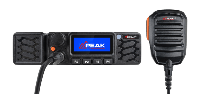 PeakPTT M14G: 4G LTE two-way radio with Wi-Fi, GPS, and AI noise cancellation. 