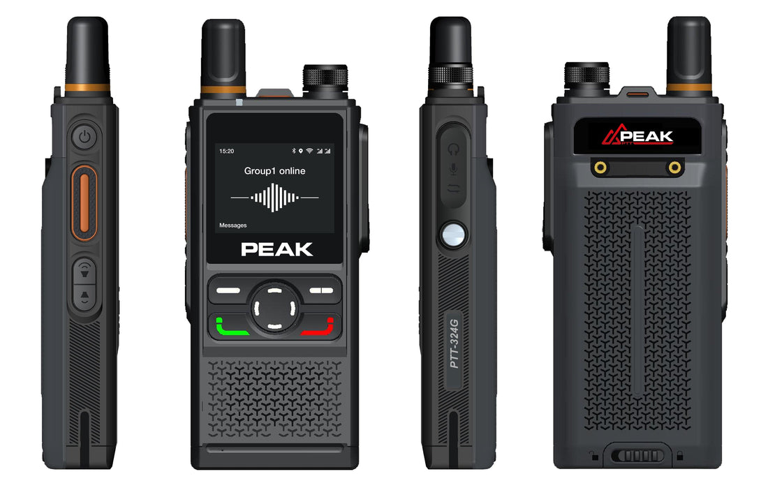 PeakPTT PTT-324G LTE two-way radio for nationwide push-to-talk communication