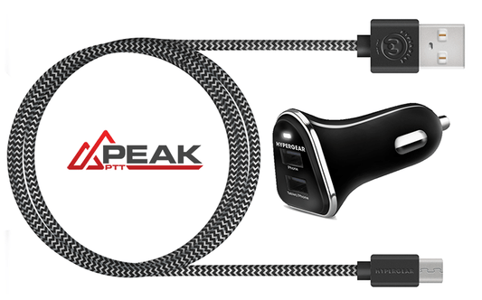 12VDC Micro USB Cigarette Lighter Adapter